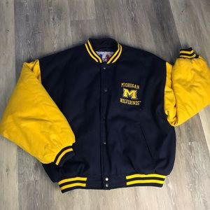 michigan wolverines varsity jacket